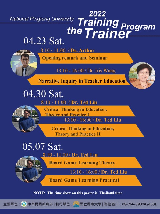 2022 NPTU 【Training the Trainer】Online Program圖片
