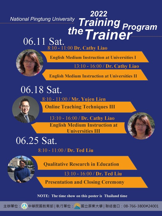 2022 NPTU 【Training the Trainer】Online Program圖片